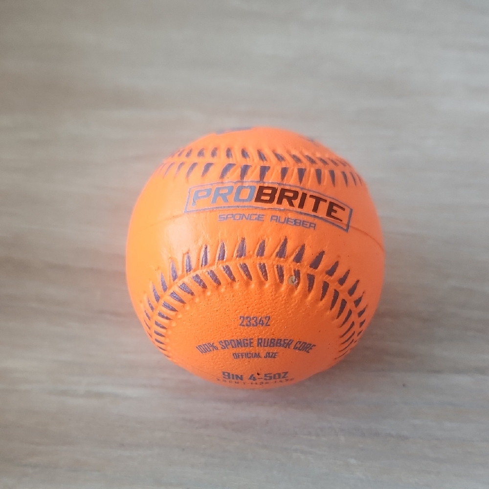 Orange Sponge Rubber Ball